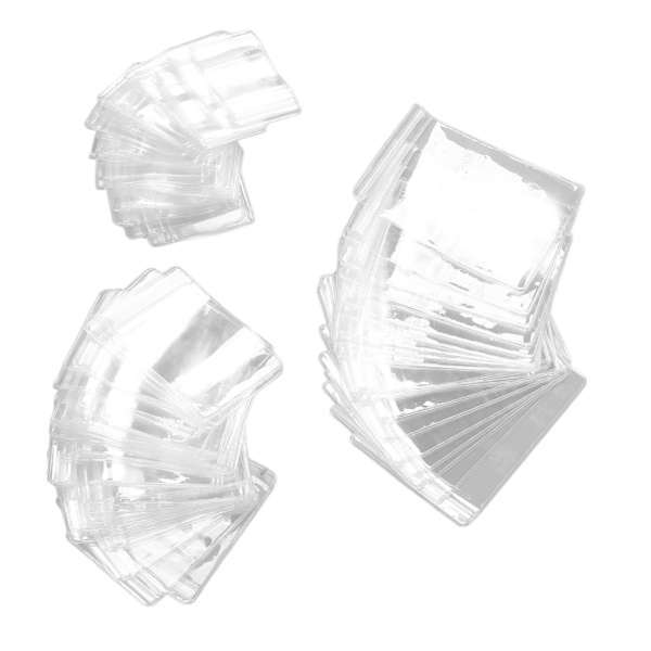 120 stk klare smykkeposer fortykket oksidasjonsmotstand PVC klare smykker Ziplock poser for øredobber Ringer smykker