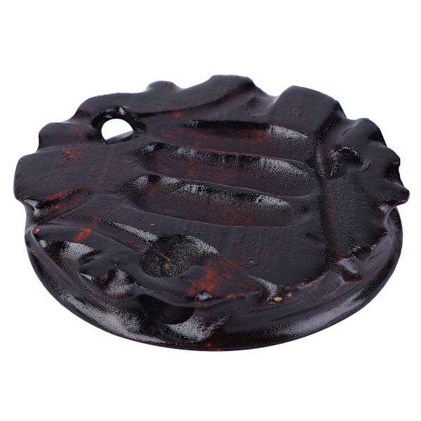 Fish Tank Rund Base Lilla Sand Pot Stone Ornament Tekanne Massivt Tre Røkelsesbrenner Base (#2)