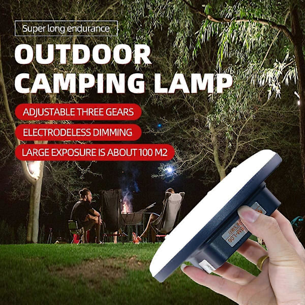 LED Campinglykta, Superstark, Portabel, Perfekt för Orkaner, Stormar, Strömavbrott, Nödsituationer, 40W Vattentät, Portabel, Uppladdningsbar Campinglampa
