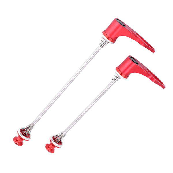 Snabbspännare i rostfritt stål CNC-legering för mountainbike (röd 100/135)
