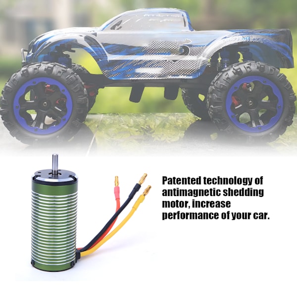 X TEAM 3674 1650KV børsteløs motor varmebestandig Passer for 1/8 RC Buggy Boat
