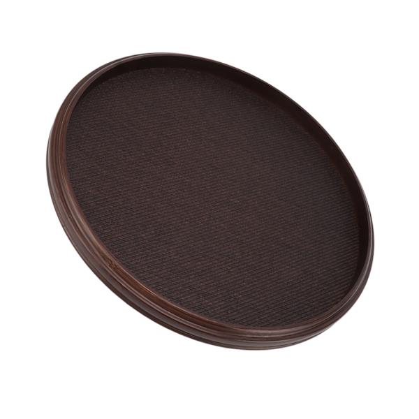 Te-brett Retro Forhindre Skli Minimalistisk Retro Japansk Stil Matserveringsbrett for Hjem Kaffe Snacks Måltider M Rund