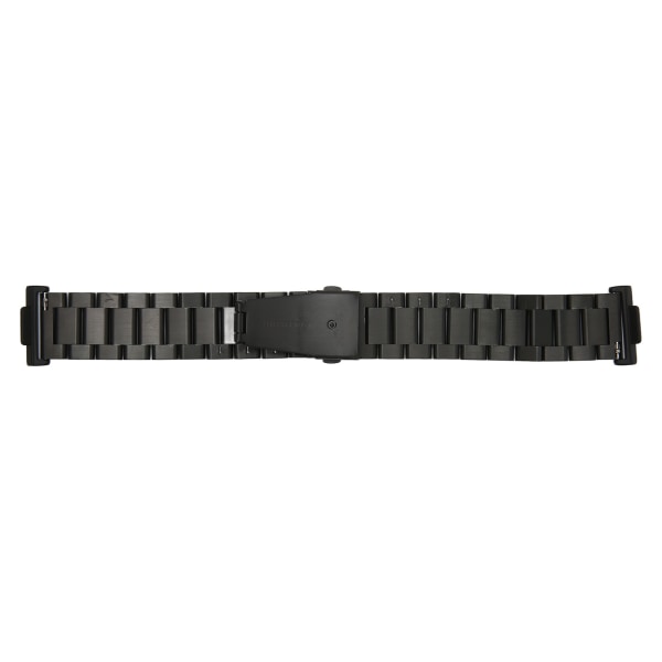 20 mm klokkerem i rustfritt stål med dobbel knapp, justerbar intelligent klokkerem for Huawei Watch Fit 2 Black