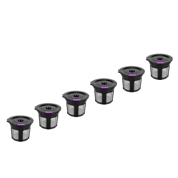 Kaffekapsel Återanvändbar Kapselborste Sked Kit för KEURIG 2.0 1.0 Kaffeemaskin 6 st Svart