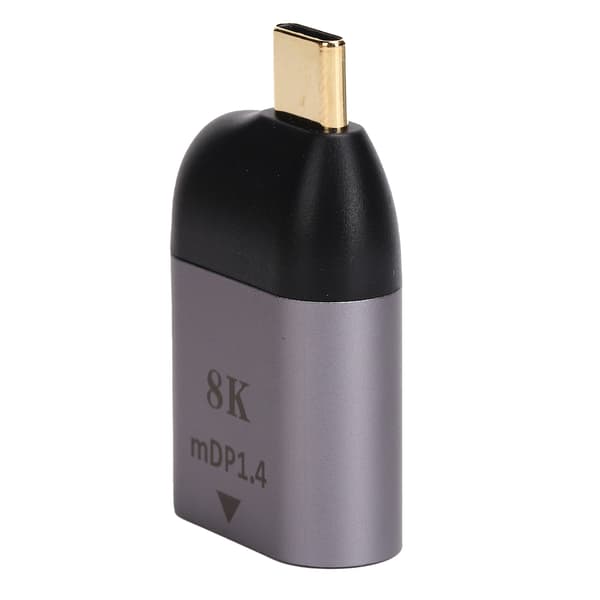 TypeC til Mini DP1.4 Adapter Aluminiumlegering Bærbar 8K Konverter Elektroniske Komponenter