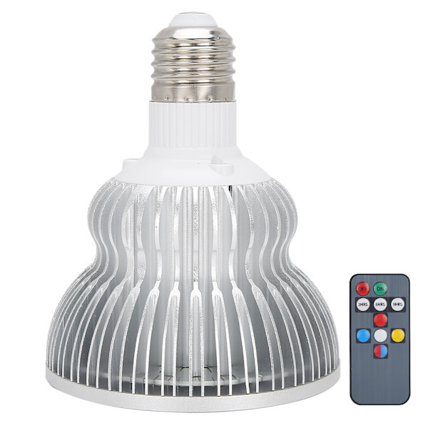 50W 64LED inomhusväxtlampa med fjärrkontroll, fullspektrum växtlampa med timerfunktion