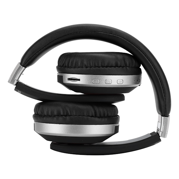 Foldbar Bluetooth-headset Trådløse over-ear stereo-headset med mikrofon Gaming-hodetelefon Sølv