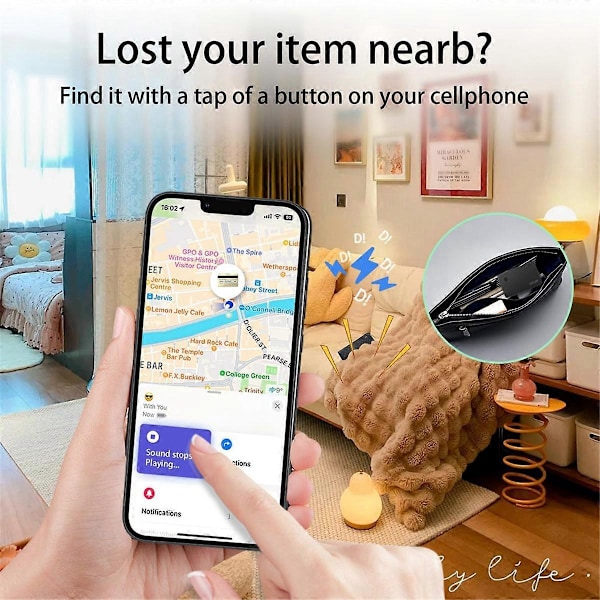 Plånboksspårare Kort Plånboksfinnare för IOS Hitta Min Bluetooth-lokalisering