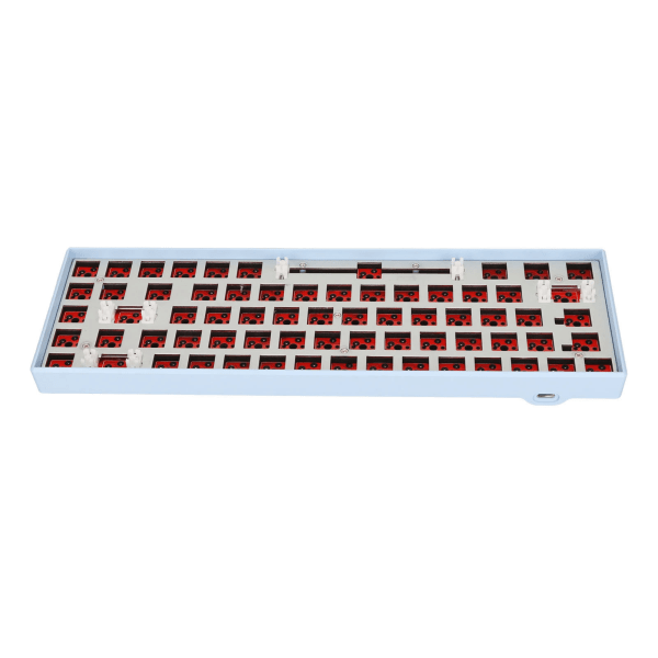 68 Key Mekaaninen näppäimistö Tee-se-itse-sarja, jossa on RGB 5 V DC -tuki Langaton 2.4G Type C Langallinen Bluetooth 3.0 5.0 Hot Swap Keyboard IOS Blue