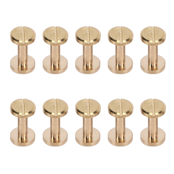 Nitar Rostfria Bekväma Praktiska Enkla Installationskläder Skruvar för DIY Bälten Väska Dekoration 10x4x12mm