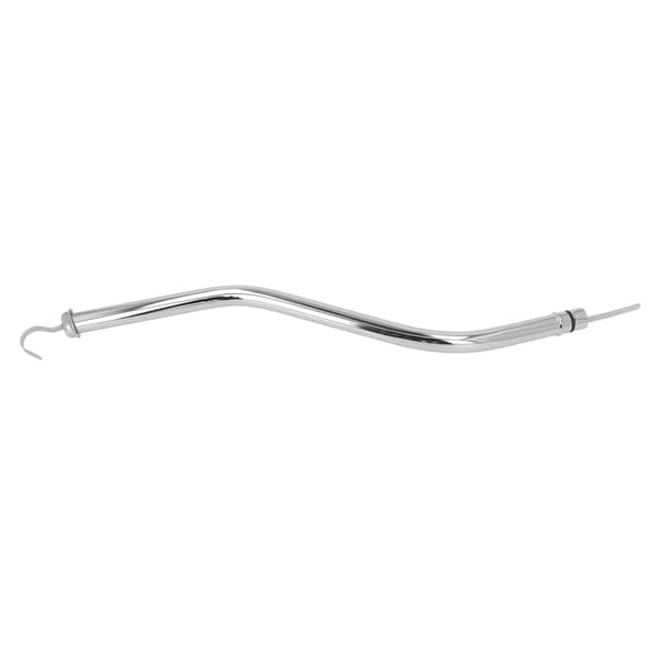 18‑3/4 tommer sølvforkromet motorolietrykmålerør i rustfrit stål erstatning for Ford C‑6 transmissioner