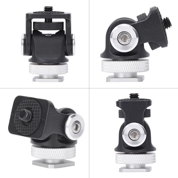 Hot Shoe-fäste med 1/4" skruv och fäste för minimonitor, blixt och mikrofon