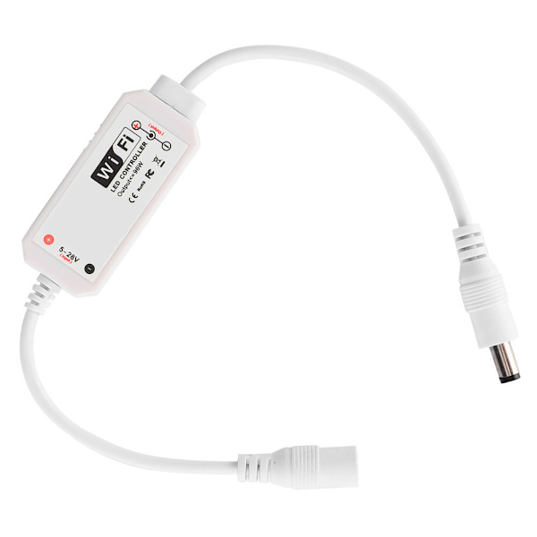 Wifi-controller til husholdnings-LED-enkeltfarve-stemme-musik-fjernbetjening-lysstrimmel-dæmper