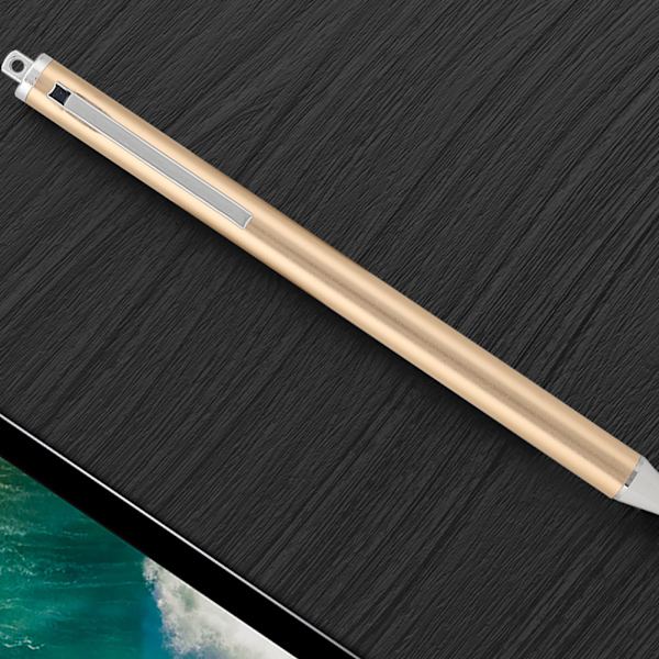 Stylus med stoffhode for Samsung Tab/LG/Huawei/Xiaomi-smarttelefoner og nettbrett for iPad 2018 (gull)