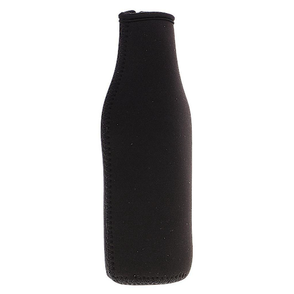 2 x Neopren 330ml Öl Läskburk Ärm Flaska Isolerad Skydd Kylare Svart