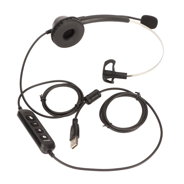 Affärsheadset ENC aktiv brusreducering enkel öra volymjusterbar mute-kontroll telefonheadset