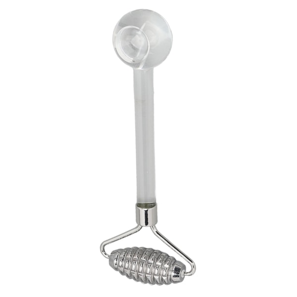 2 i 1 Ice Face Roller Cold Compress Reducer hævelser Rustfrit stål Glas ansigtsmassagerulle til øjne Ansigt