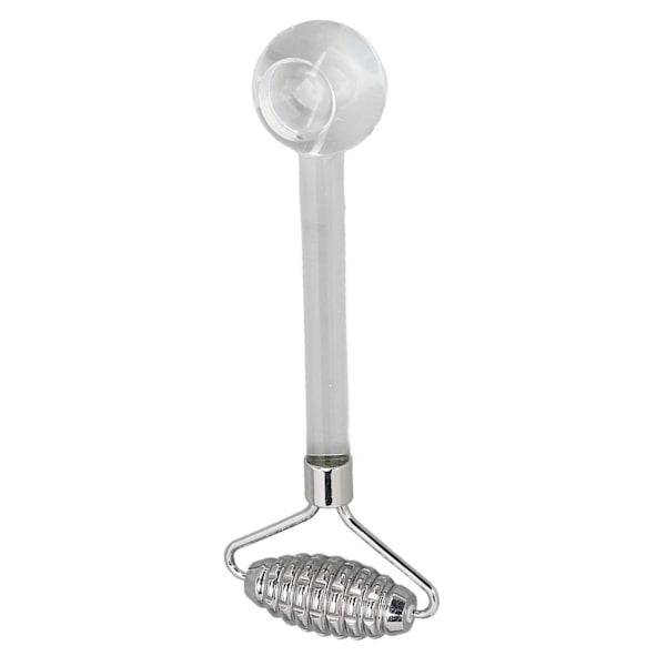 2 i 1 Ice Face Roller Kall kompress Minska svullnad Rostfritt stål Glas ansiktsmassage roller för ögon ansikte