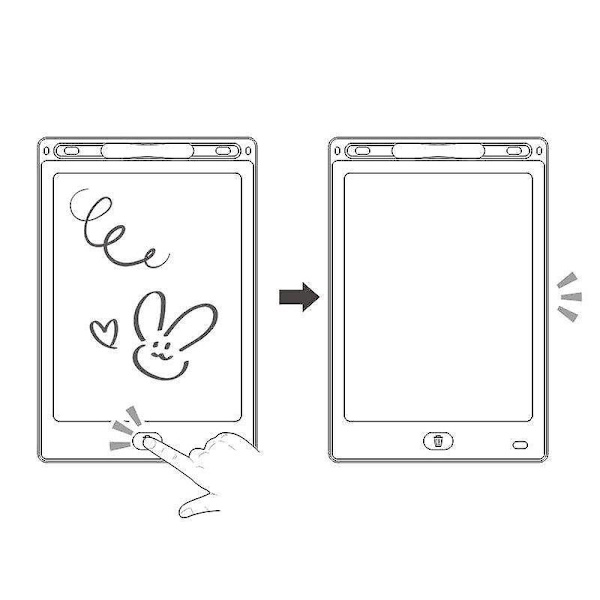 Värikäs Digitaalinen Ewriter LCD Kirjoitus Tabletti 8,5 tuumaa - Kannettava Käsin kirjoitus Alusta Piirtämiseen ja Kirjoittamiseen