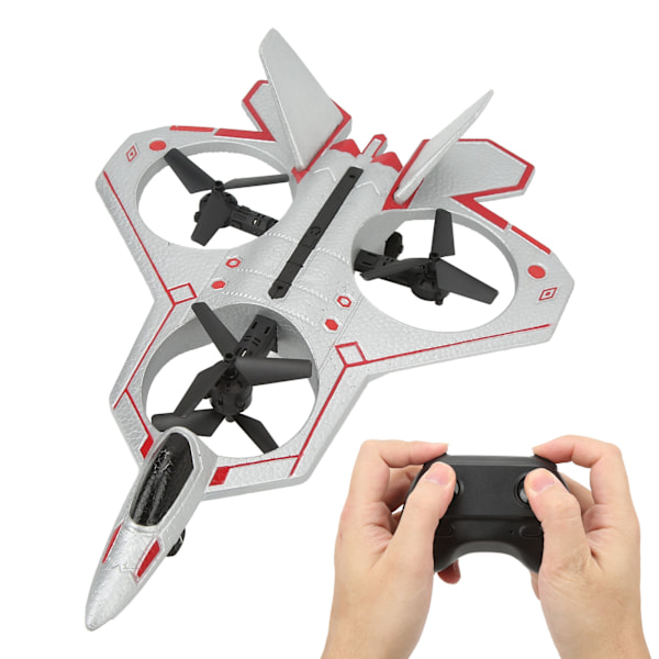 2,4 GHz RC-flyvemaskine EPP-skum Sølv 50 m Kontrol Afstand Høj Hastighed Coreless Motor RC Flyvemaskine Glider Legetøj til Over 14