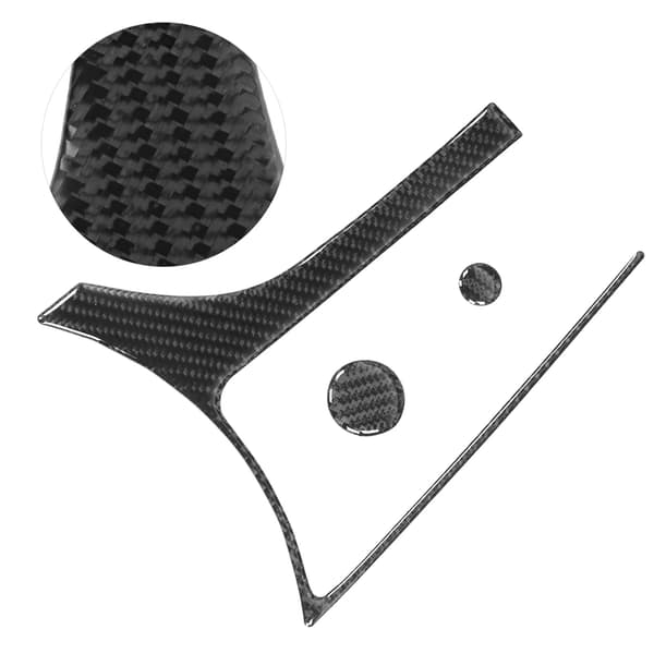 3 stk karbonfiber interiør multimedia boks ramme knappdeksel passer til Mazda MX5 ND Roadster ND 2016-2020