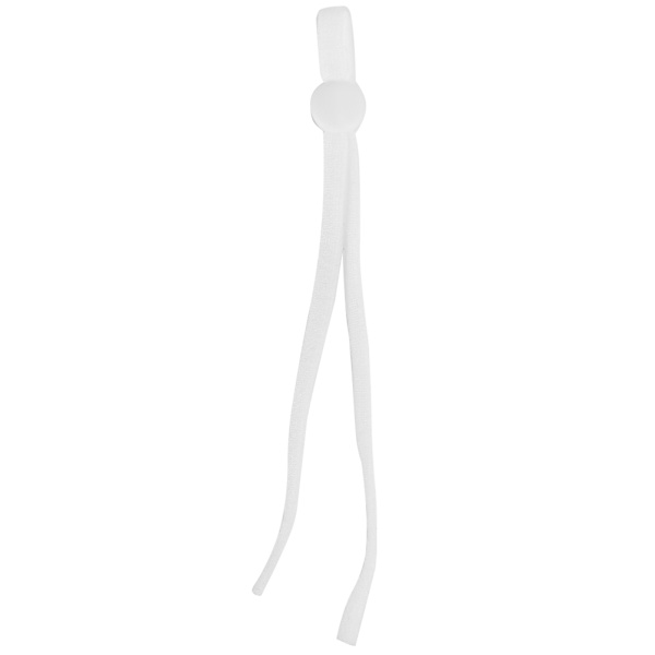 200 st Elastiska band Justerbart spänne Stretchy Earloop Rep strängsnöre för sömnad Vit platt