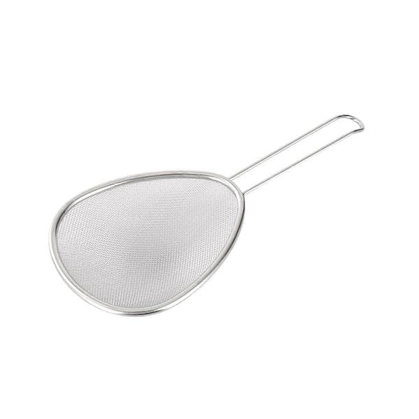Finmasket si trådsigte let at rengøre oval mel sigte i rustfrit stål 16cm