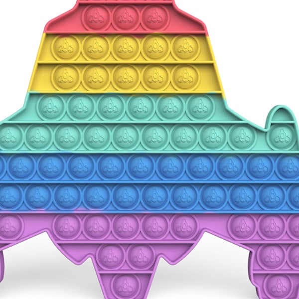 Tryck bubbla sensorisk leksak silikon pedagogisk stressavlastare spel kläm sensorisk bräda typ 4