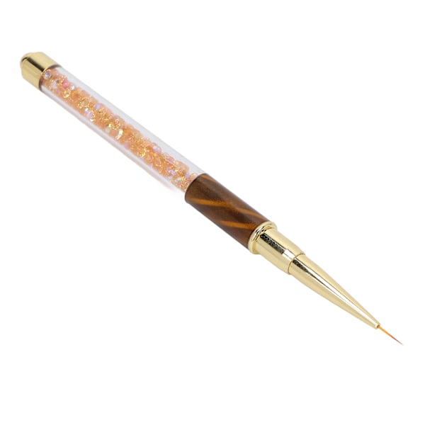 Manikyr Liner Pen Nagelsmycke Plockare Prickpenna Nagelkonst DIY Dekorationsverktyg för Hushåll Nagelsalong Orange (Dragtråd)