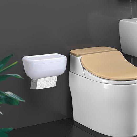 (Vit) Väggmonterad Tissue Box Hållare - Vattentät Tissue Hållare Väggmontering - Tissue Box, Tissue Förvaringshållare för Kök