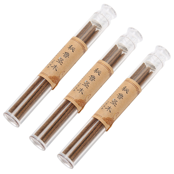 3 flasker Røgelsespinde Afslappende Kort Meditation Røgelsespinde til Indendørs Yoga Hjemmehave Deodorant Bryllup Sacred Wood of Peru