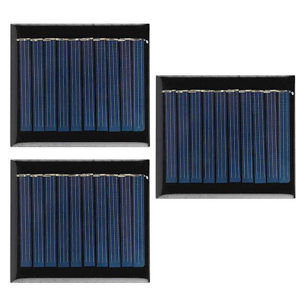 3 stk./sæt 0,3 W 5 V Mini Polykrystallinsk Silicium Solcellepanel Modul til DIY-projekter Legetøj