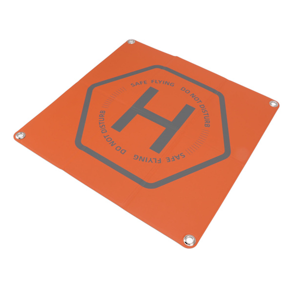 Drone Landing Pad Dobbelt Farve Sikkerhed Advarselsslogan Design 50cm Kvadrat Vandtæt Drone Parkering Apron Pad