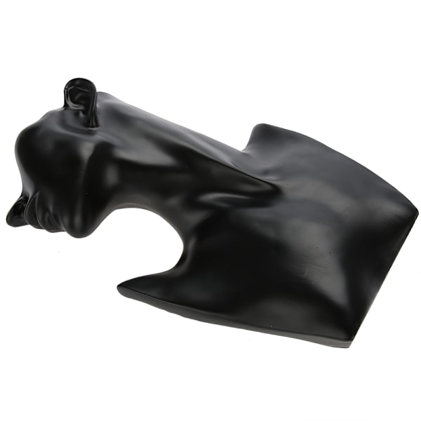 Halskæde Ørering Holder Mannequin Hoved Bust Stand Model Shop Smykker Display Rack Sort
