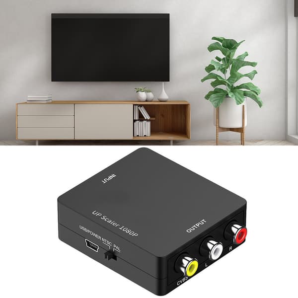 HD Multimedia Interface til AV-konverter 1080P Plug and Play RCA Lyd Video Adapter for PS5 Dekoder HDTV