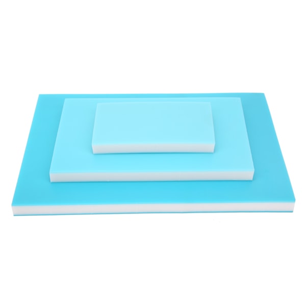 Triple Layered Rubber Block Stamping Engraving Carving Block PVC Rubber Block Blue-White-Blue