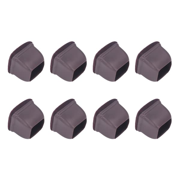 8 st Stolsbensskydd TPE Golvskydd Möbelbenskydd Set Kit för Bord Pall Brun L