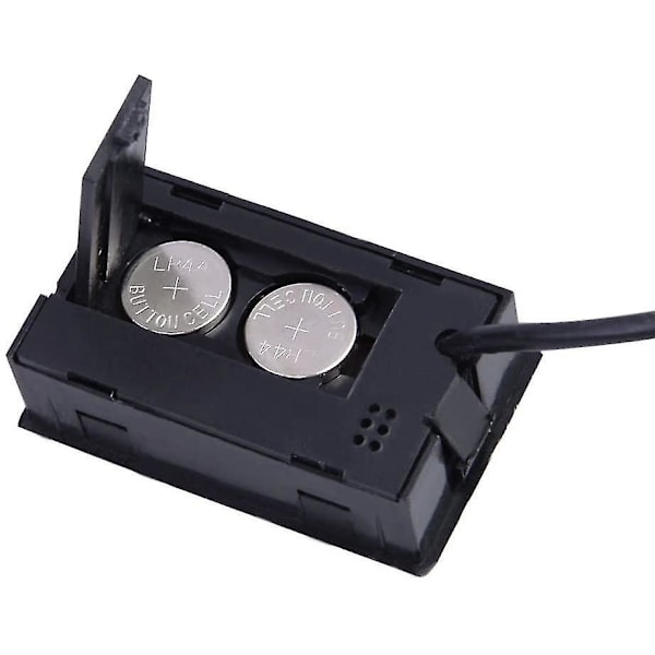 Digitalt LCD 2-i-1 termometer hygrometer med ekstern sensor til krybdyrskabe - pakke med 4