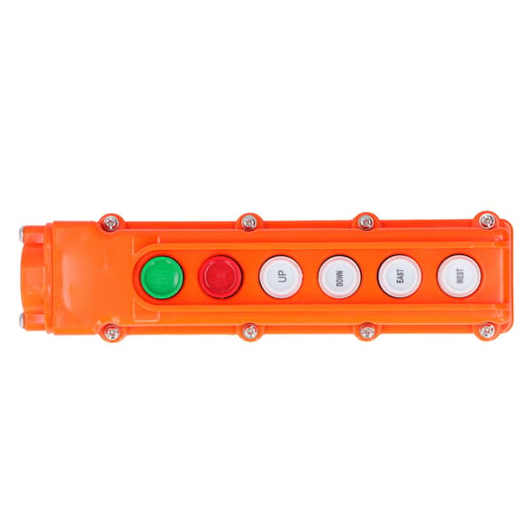 Kranstyring Heis Fjernkontrollstasjon Trykknappbryter 6 Veier COB‑62A 220V/500V