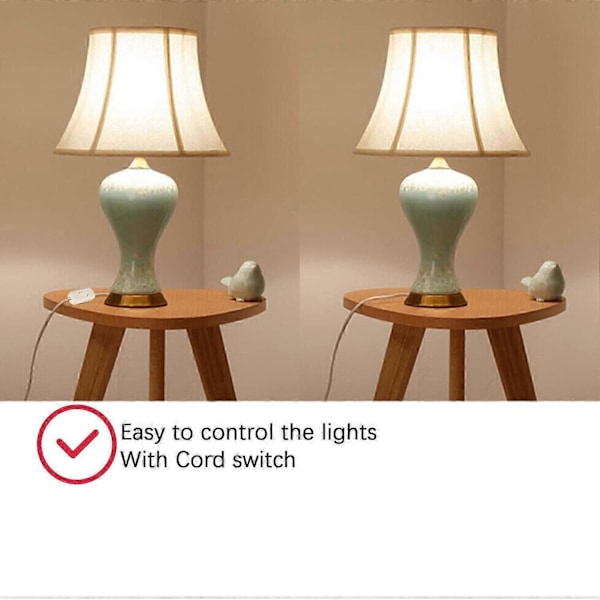 2 st Bi-Polig Mellanströmbrytare 6A 250V Vippströmbrytare Dimmer/Brytare för Lampa, Vit_SZXM