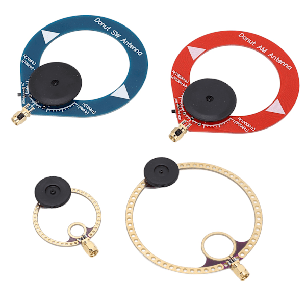 4 stk. Mini Ring Transceiver UHF VHF AM SW Loop Antenne for Short Wave Radio Broadcasting