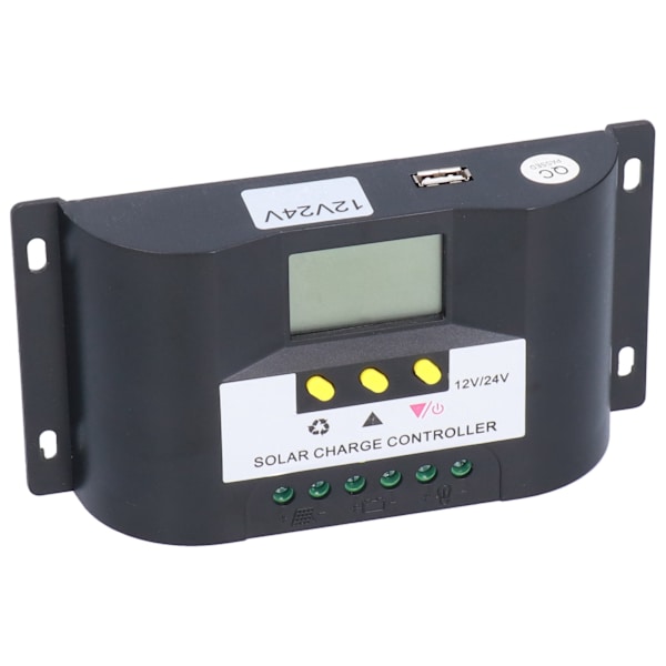 Intelligent solcelleladeregulator med justerbare timerstyringstilstande LCD-display solcelleregulator til DC-belastninger 10A