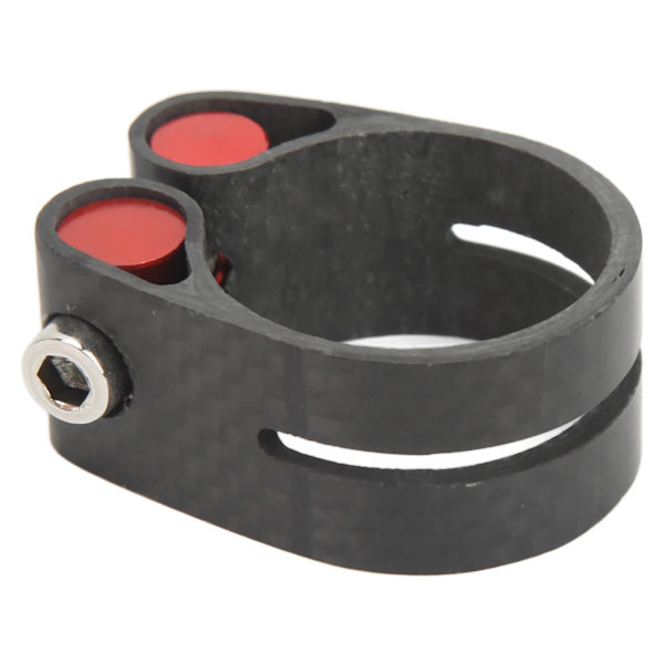 Sykkel Setepinne Klemme Karbonfiber Svart Munn Sykkel Tilbehør for Terrengsykkel 27,2mm/1,07in