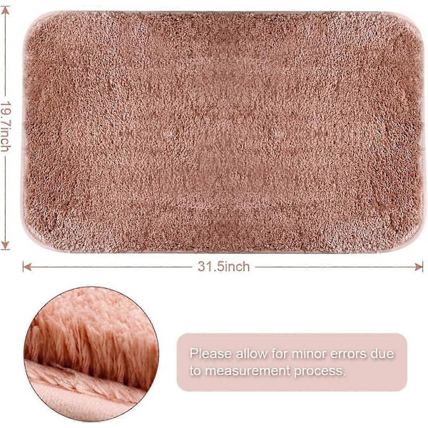 Vattenabsorberande Badrumsmatta, Supermjuk Badrumsmatta Halkfri Golvmatta Sovrum Fluffig Ryamatta Barnrumsmatta Lämplig för Badrum/Sovrum