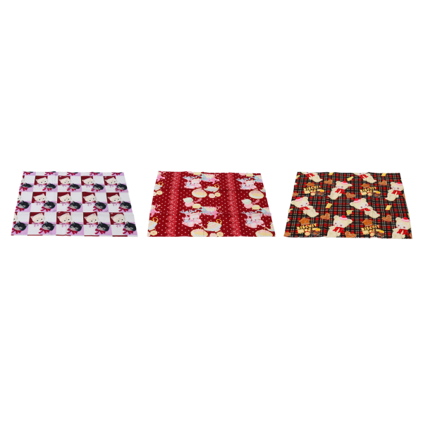 Sytyg Mjuk hudvänlig Andas print Quiltduk för DIY Craft Bag Kläder Typ 8