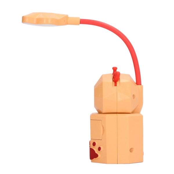 Natlampe Skrivebordslampe LED 5V 3W Svanehals USB Opladning Hjortefigur til Hjemmebord YC-5802 Orange