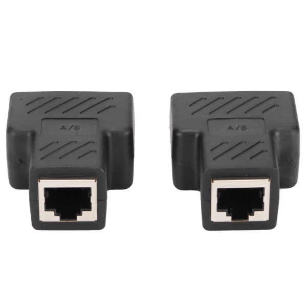 2 stk RJ45 Ethernet-splittere 1 til 2-vejs Ethernet-switche til router TV Box Videokamera Computer