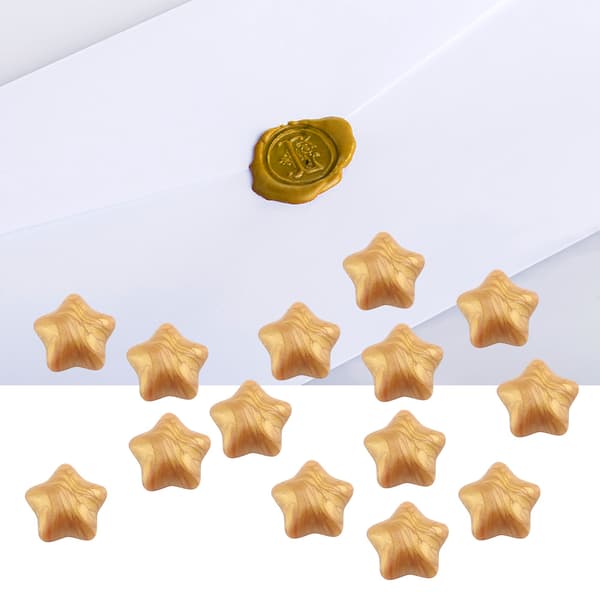 100 stk. forseglingsvoksperler til retroforseglingsstempel bryllupskuvert invitationskort guld