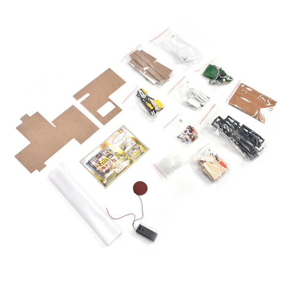 Montera Villa DIY Dockhus Barn Dockhus Kit Miniatyrhus Byggsats Födelsedagspresent