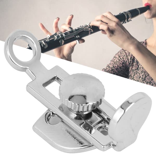 Klarinett Tumstöd Silver Bärbart Justerbart Armstöd Musikinstrument Tillbehör